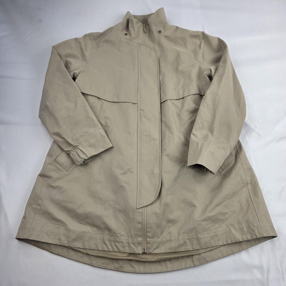 Lululemon Jacket Womens 6 Beige Mid Length Full Zip Lined Windbreaker Coat